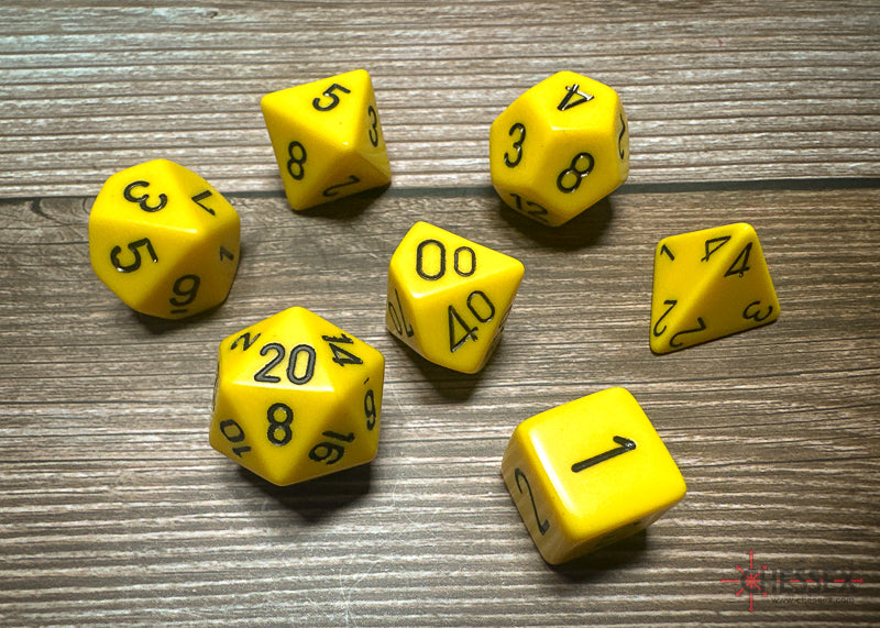 Chessex Polyhedral 7 Die Würfel-Set Translucent Smoke/Weiß