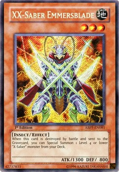 XX-Säbel-Emmersklinge ABPF-081 Secret Rare Light Played Deutsch