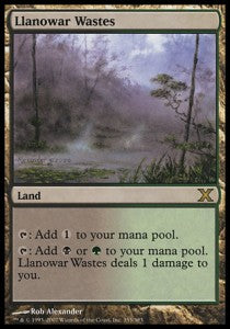 Llanowar Wastes 10E-355 Rare Good Englisch