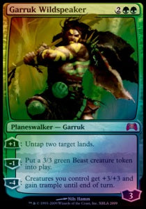 Garruk Wildsprecher DPP- Mythic Light Played Deutsch Foil