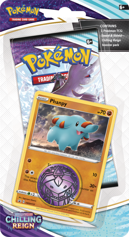Pokémon SWSH06 - Chilling Reign - 1-Pack Checklane Blisters - Phanpy - englisch