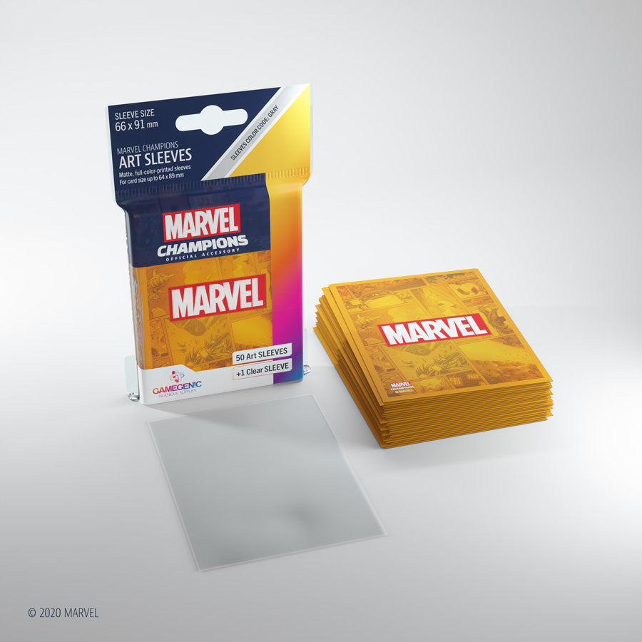 Marvel Champions Art Sleeves - Marvel Orange