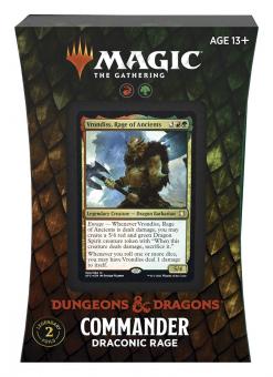 D&D Adventures in the Forgotten Realms - Commander-Deck - Draconic Rage - englisch