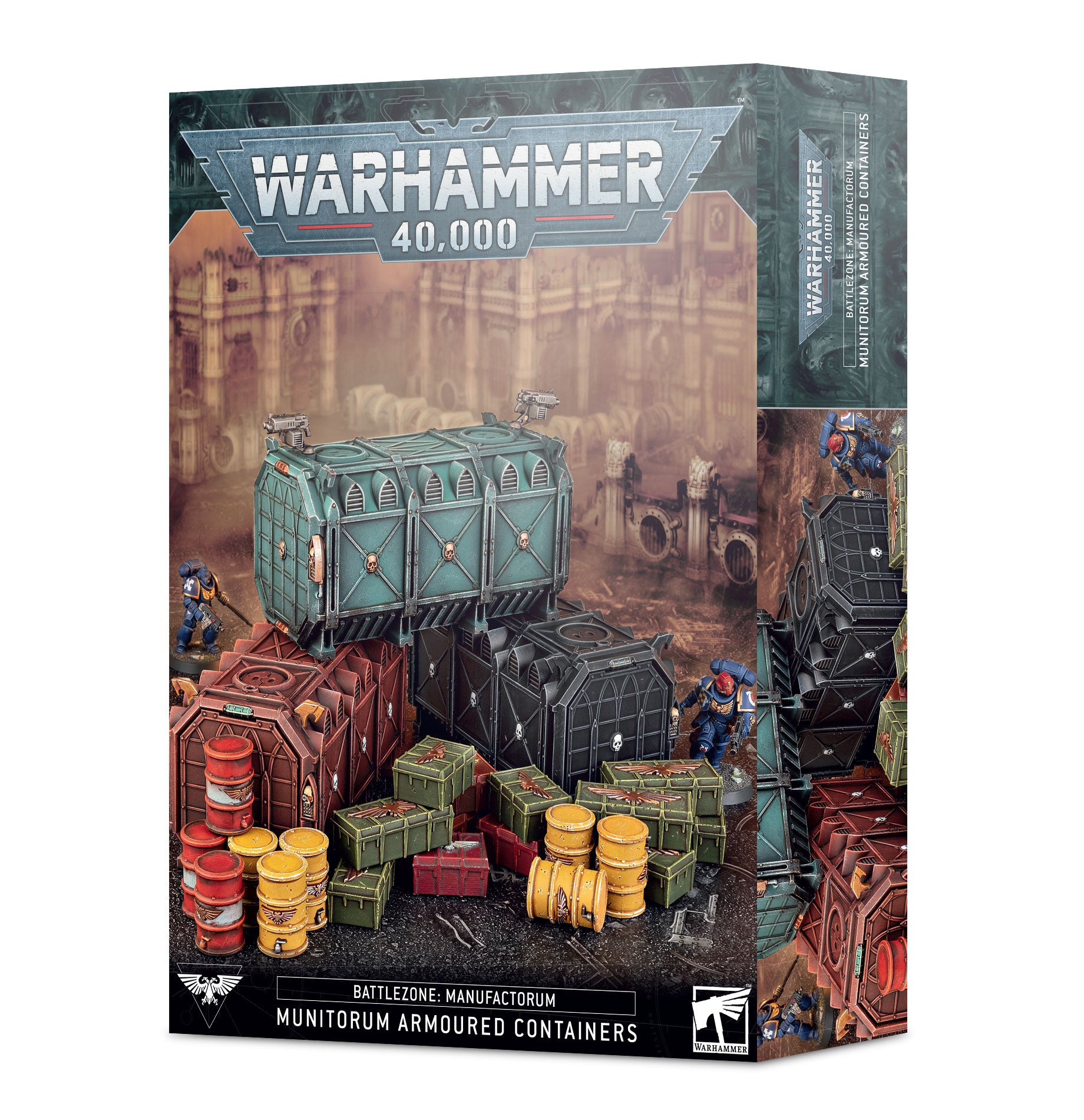 Warhammer 40.000 Battlezone Manufactorm Munitorum Armoured Containers