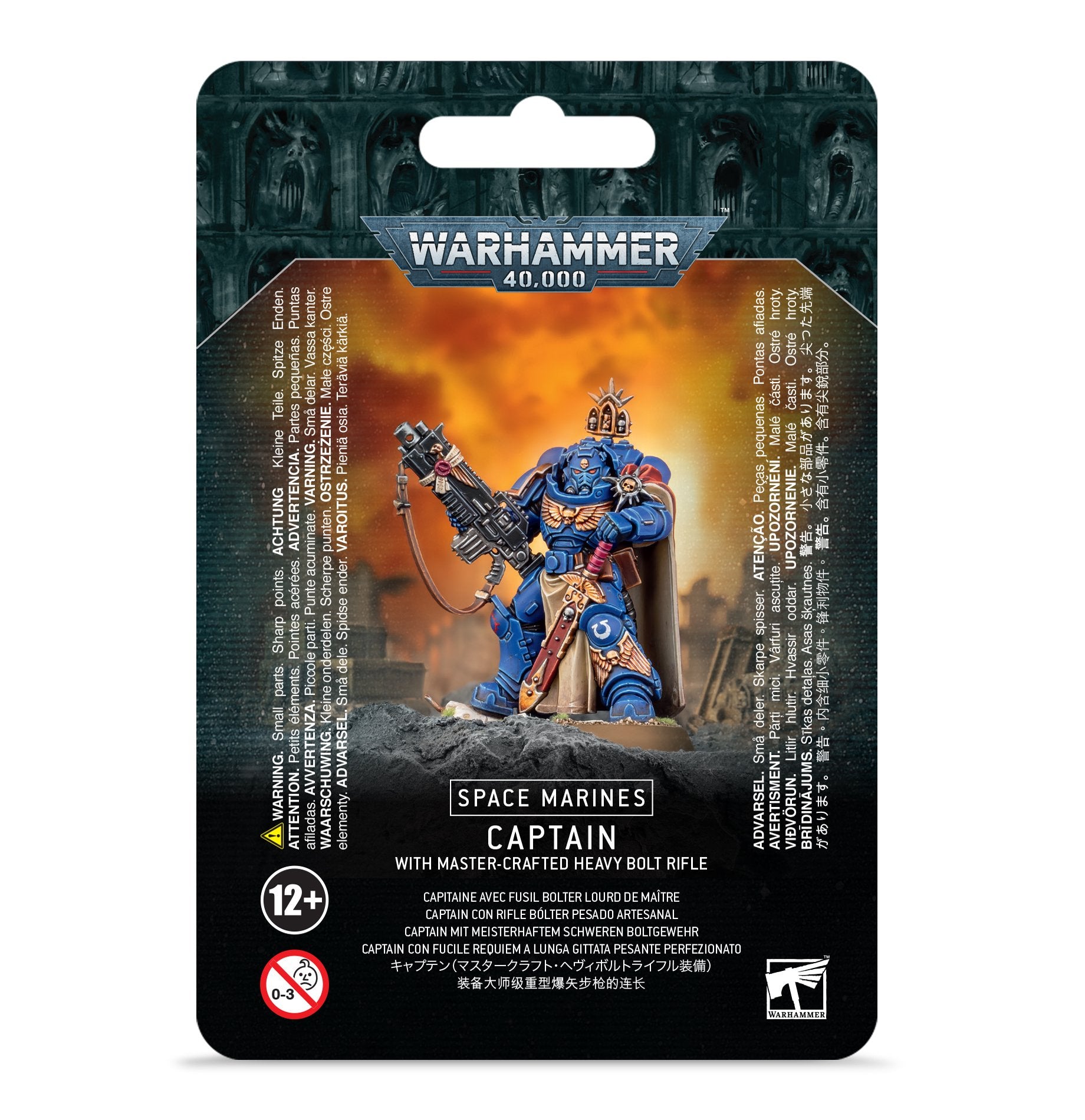Warhammer 40.000 Space Marines Captain with master-crafted Bolt Rifle