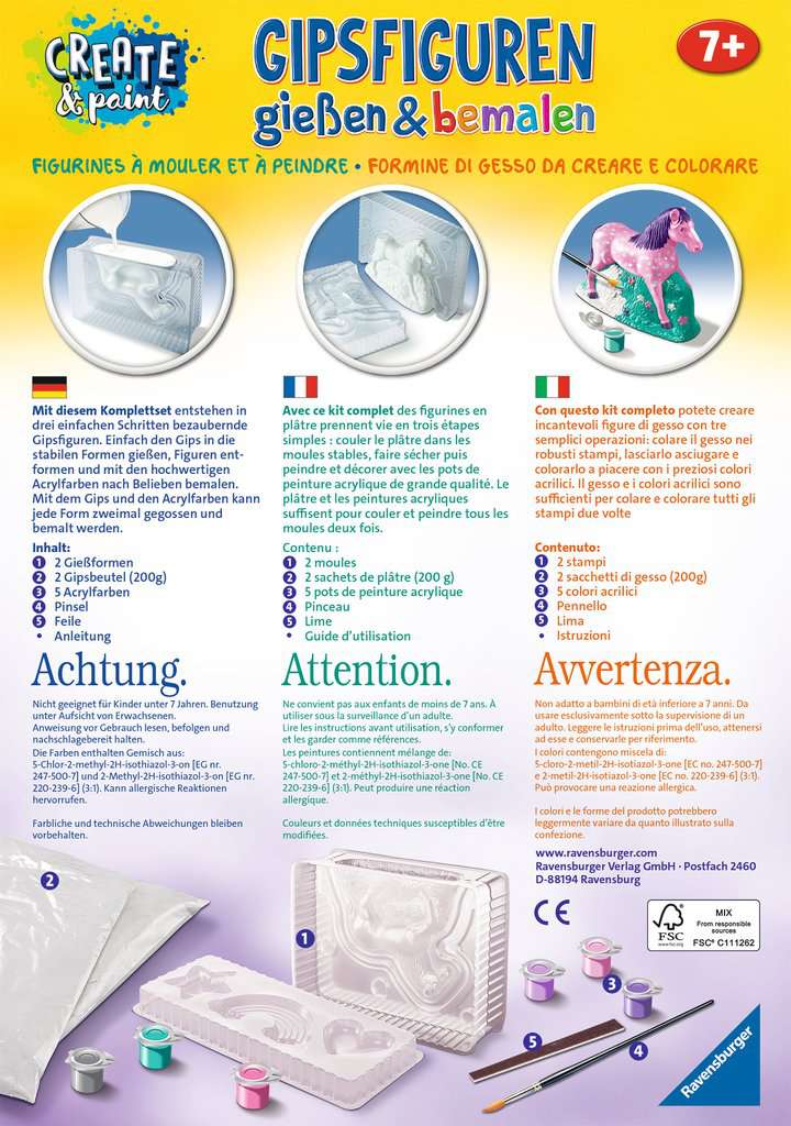 Gipsfiguren gießen & bemalen - Fantasy Horse