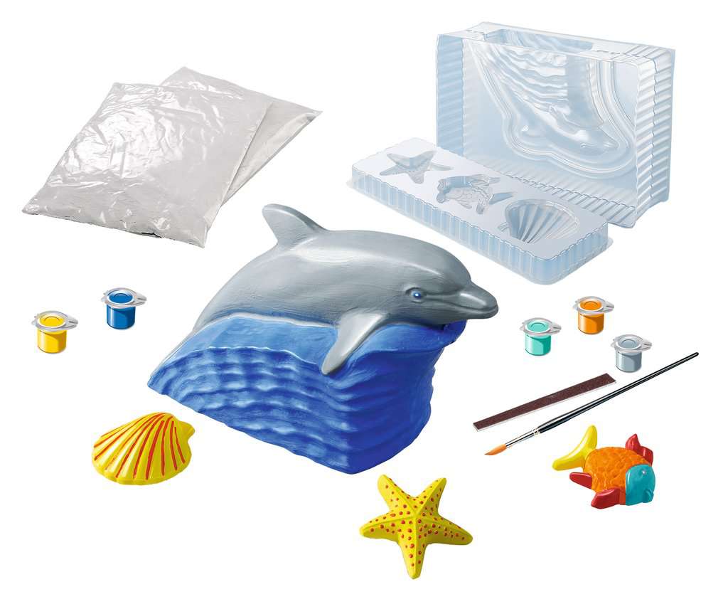 Gipsfiguren gießen & bemalen - Delfin