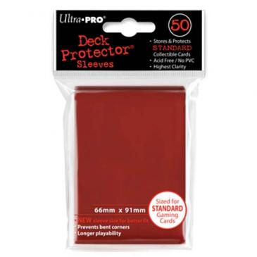 Ultra Pro - Lava Red Protector (50) Solid Red