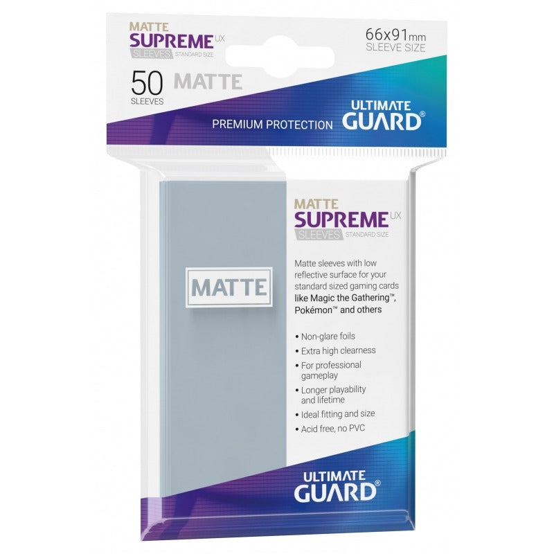Ultimate Guard Supreme UX Sleeves Standardgröße Matt Transparent (50)