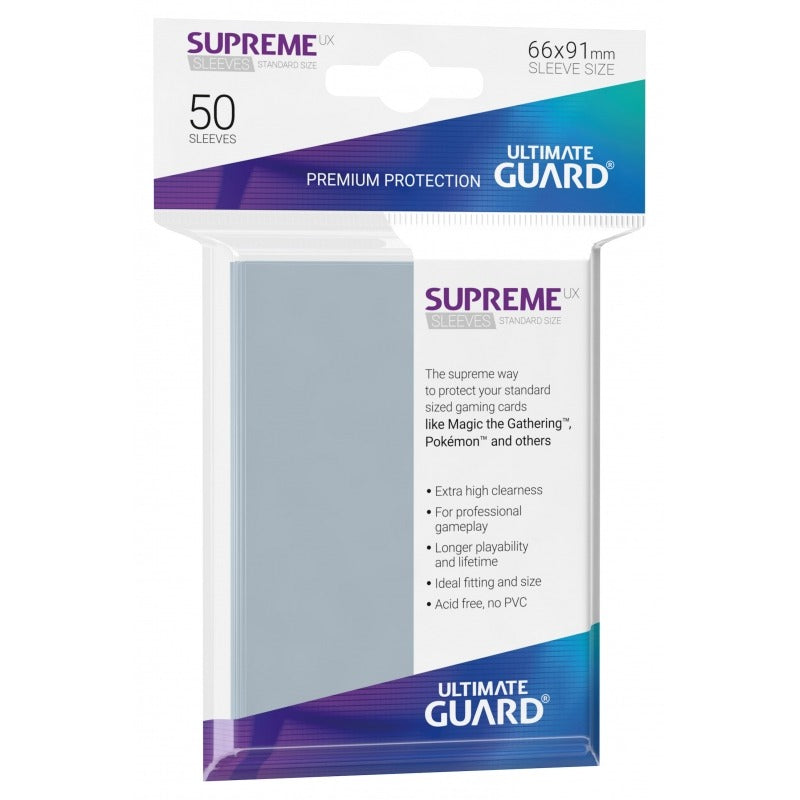 Ultimate Guard Supreme UX Sleeves Standardgröße Transparent (50)
