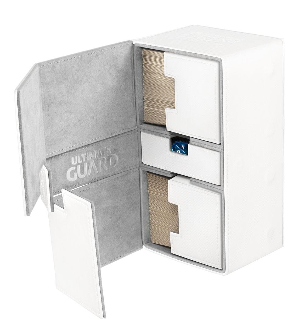 Ultimate Guard Twin Flip'n'Tray 200+ XenoSkin Weiß