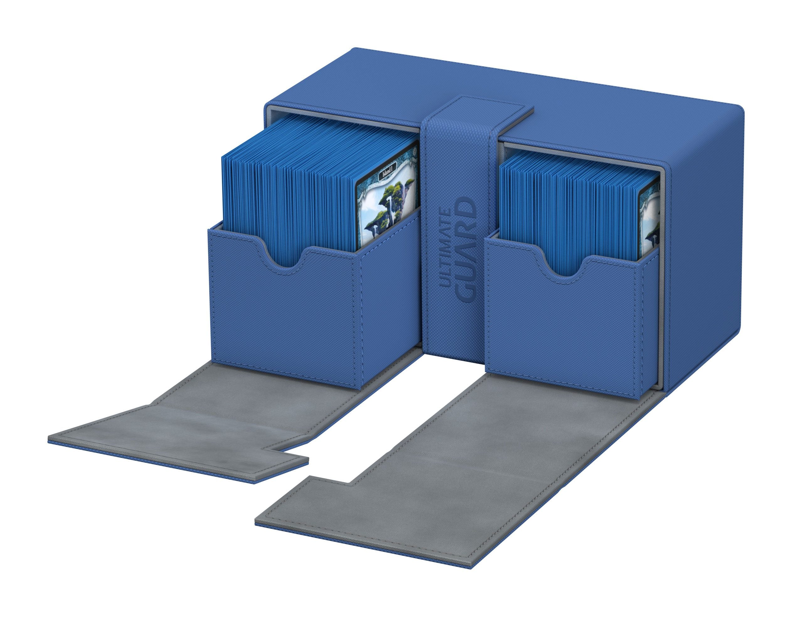 Ultimate Guard Twin Flip'n'Tray 200+ XenoSkin Blau