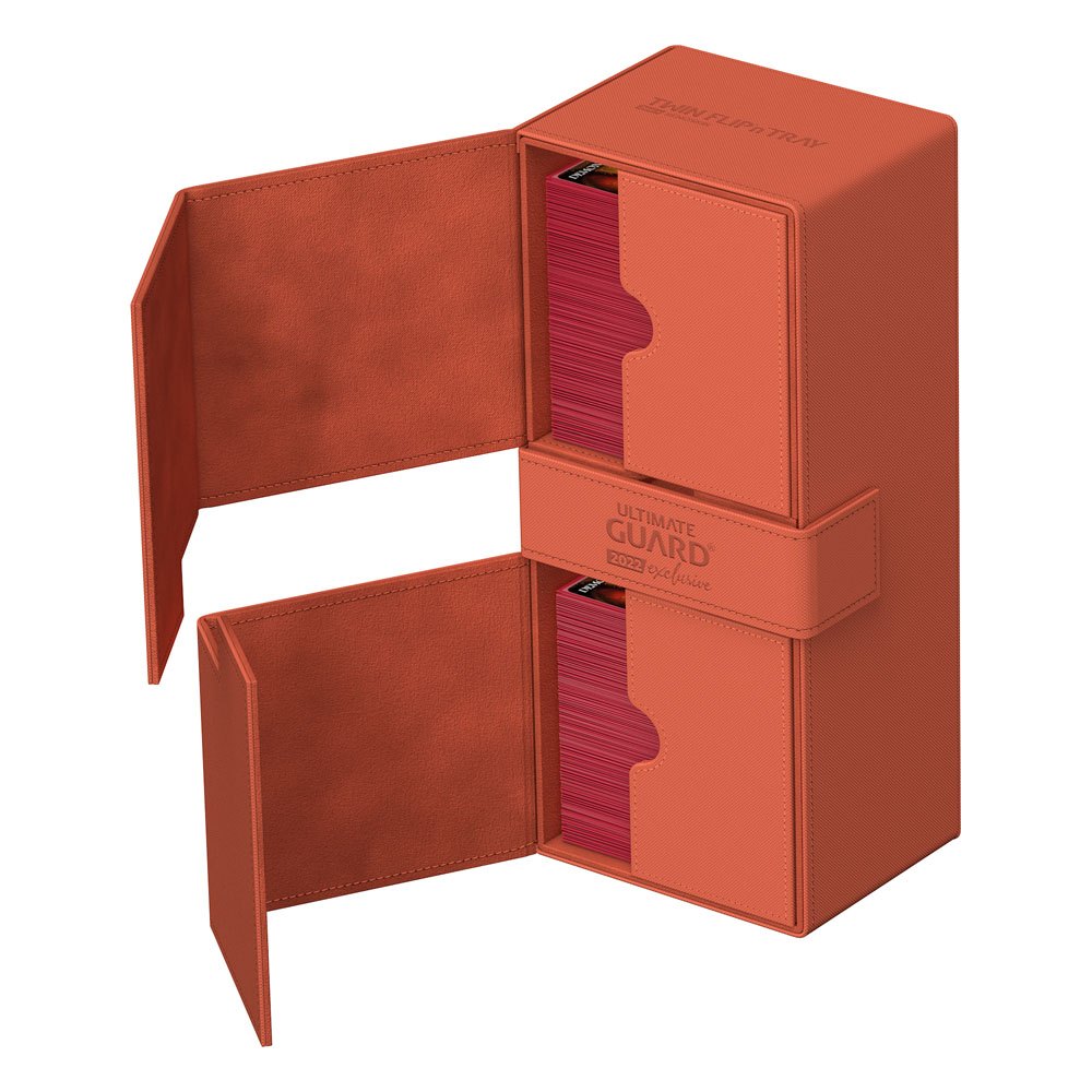 Ultimate Guard Twin Flip`n`Tray 266+ Xenoskin 2022 Exclusive Dunkelorange