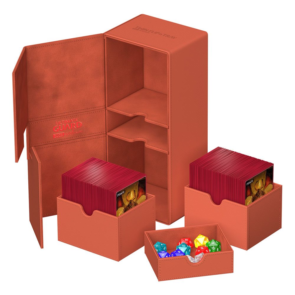 Ultimate Guard Twin Flip`n`Tray 266+ Xenoskin 2022 Exclusive Dunkelorange