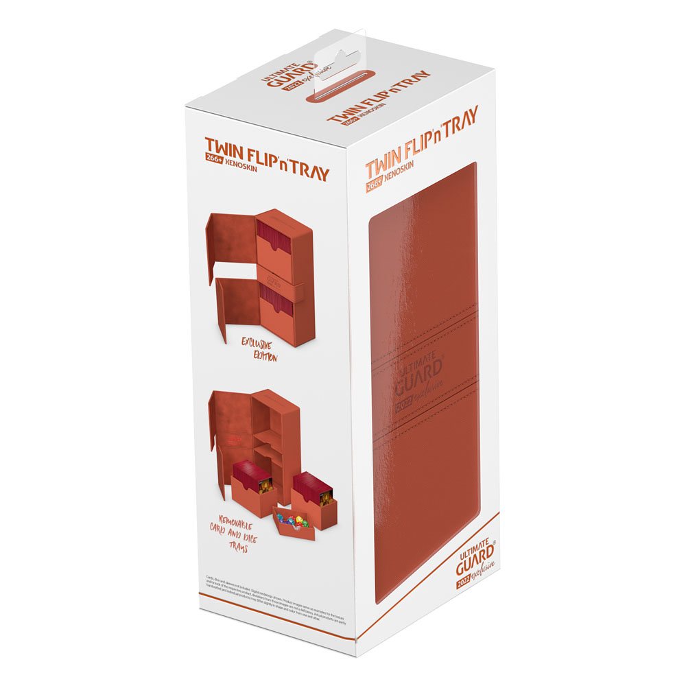 Ultimate Guard Twin Flip`n`Tray 266+ Xenoskin 2022 Exclusive Dunkelorange