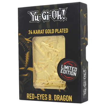 Yu-Gi-Oh! Limited Edition 24K Gold Plated Collectible - Red Eyes B. Dragon