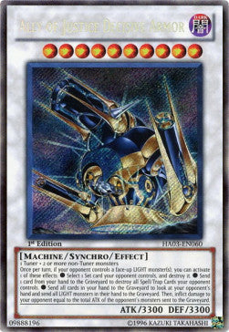 Verbündeter der Gerechtigkeit Entscheidungspanzer HA03-DE060 Secret Rare Light Played Deutsch 1. Auflage
