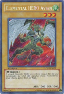 Elementar-HELD Avian (V.2) LCGX-002 Secret Rare Excellent Deutsch