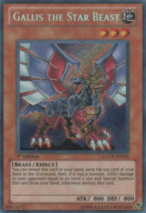 Gallis das Sternenungeheuer LCGX-041 Secret Rare Excellent Deutsch