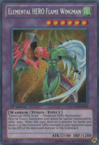 Elementar-HELD Flammenflügelmann LCGX-045 Secret Rare Near Mint Deutsch