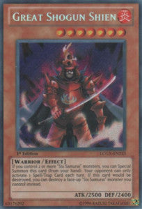Großer Shogun Shien LCGX-DE233 Secret Rare Good Deutsch 1. Auflage