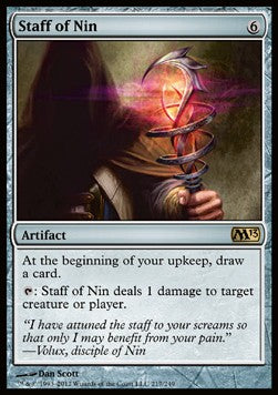 Staff of Nin M13-217 Rare Light Played Englisch Foil