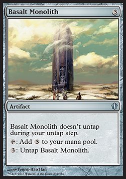 Basalt Monolith C13-237 Uncommon Good Englisch