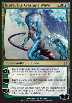Kiora, the Crashing Wave BNG-149 Mythic Light Played Englisch