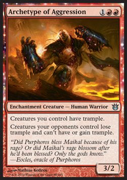 Archetype of Aggression BNG-88 Uncommon Light Played Italienisch