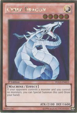 Cyber Drache PGLD-053 Gold Rare Excellent Deutsch