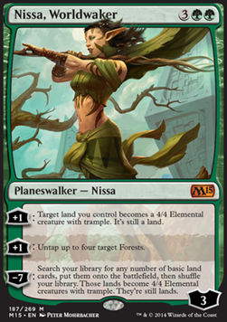 Nissa, Worldwaker M15-187 Mythic Good Englisch
