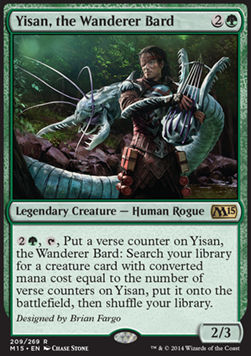Yisan, the Wanderer Bard M15-209 Rare Good Englisch