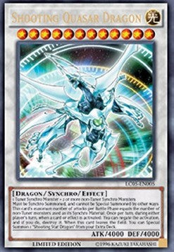 Quasarschnuppen-Drache LC05-005 Ultra Rare Light Played Deutsch