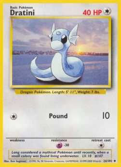 Dratini BS-26 Uncommon Light Played Deutsch
