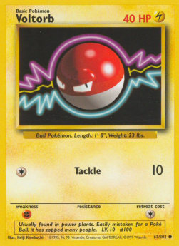 Voltorb BS-67 Common Light Played Englisch