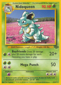 Nidoqueen JU-23 Rare Poor Deutsch
