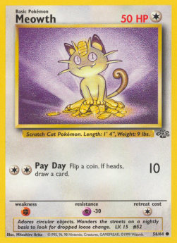 Meowth JU-56 Common Poor Englisch