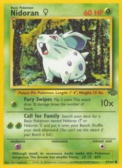 Nidoran ♀ JU-57 Common Light Played Deutsch