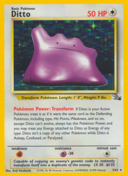 Ditto FO-3 Holo Rare Excellent Englisch