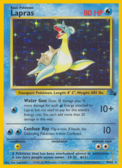 Lapras FO-10 Holo Rare Poor Deutsch