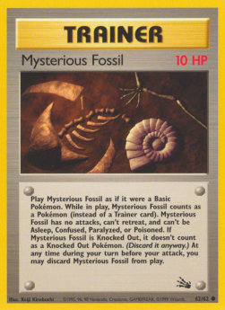 Mysterious Fossil FO-62 Common Near Mint Englisch