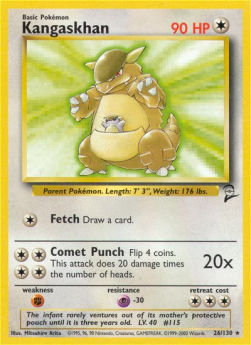 Kangaskhan B2-26 Rare Near Mint Englisch