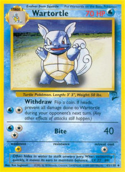 Wartortle B2-63 Uncommon Near Mint Englisch