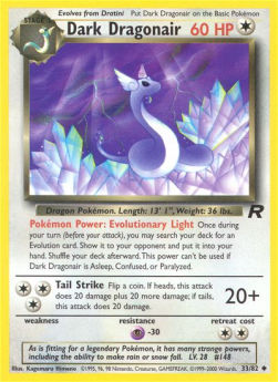 Dark Dragonair TR-33 Uncommon Near Mint Englisch