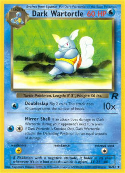 Dark Wartortle TR-46 Uncommon Excellent Englisch