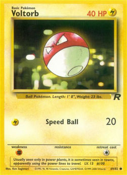 Voltorb TR-69 Common Light Played Englisch