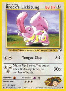 Brock's Lickitung GH-41 Uncommon Good Englisch