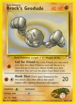Brock's Geodude GH-66 Common Excellent Englisch