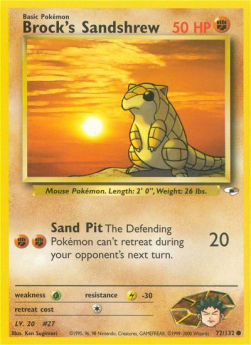 Brock's Sandshrew GH-72 Common Excellent Englisch