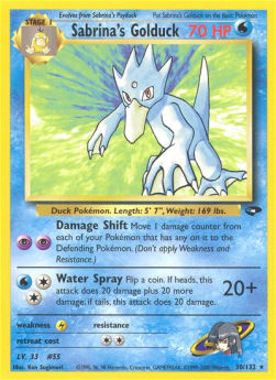 Sabrina's Golduck GC-30 Rare Played Englisch
